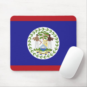 Belize-Flagge Mousepad