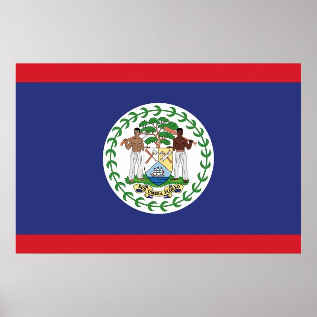 Belize-Flagge Poster (Vorne)