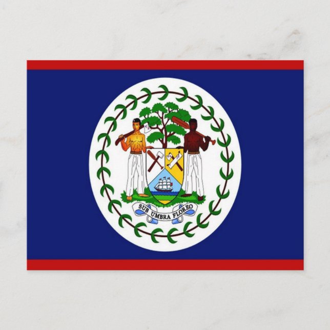 Belize - Flagge - Postkarte (Vorderseite)