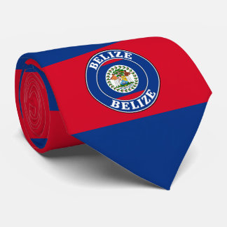 Belize Flagge Schlips, Stylischer Belize Binder. Krawatte