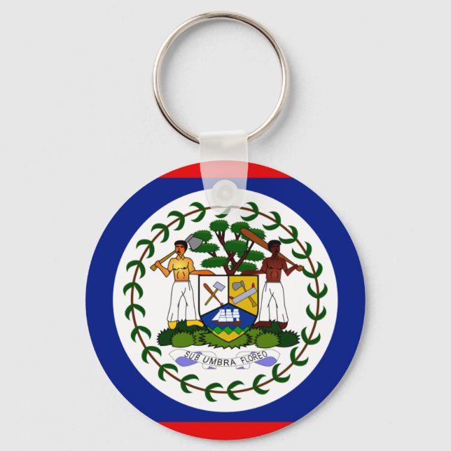 Belize-Flagge Schlüsselanhänger (Vorderseite)