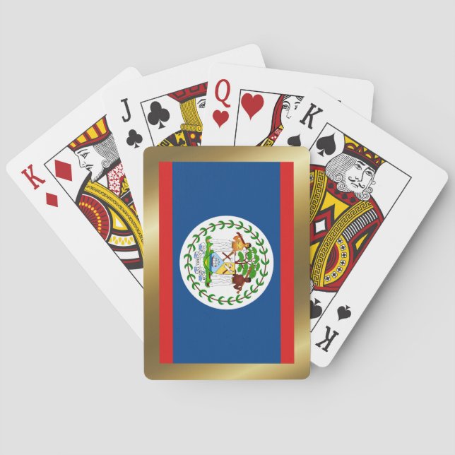 Belize Flagge Spielkarten (Rückseite)