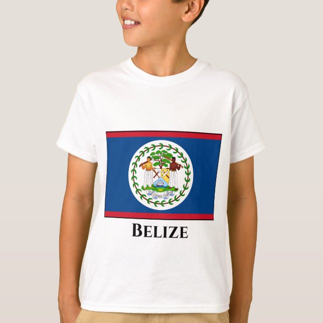 Belize-Flagge T-Shirt (Vorderseite)