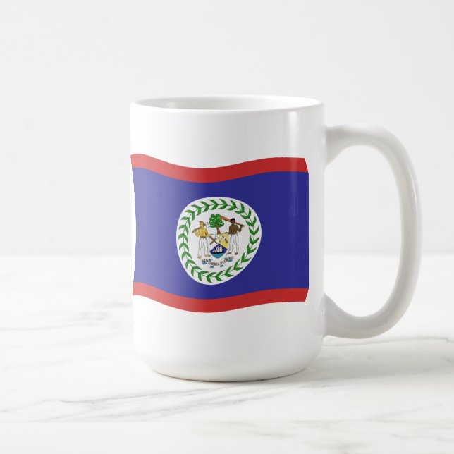 Belize-Flagge Tasse (Rechts)