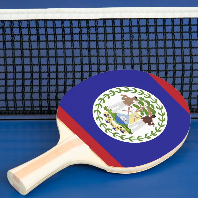 Belize-Flagge Tischtennis Schläger (InSitu)