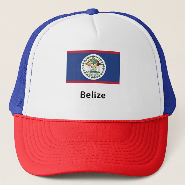 Belize-Flagge Truckerkappe (Vorderseite)