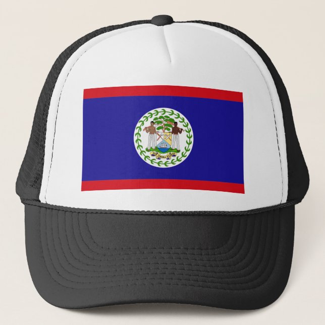 Belize-Flagge Truckerkappe (Vorderseite)