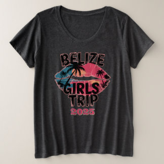 Belize Girls Tour Große Größe T-Shirt
