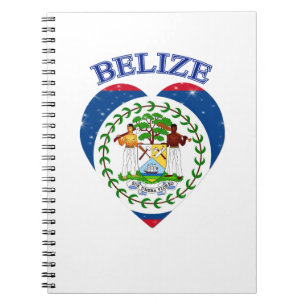 Belize Heart Notizblock