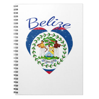 Belize Heart Notizblock