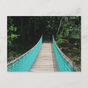 Belize Holzbrücke Postkarte