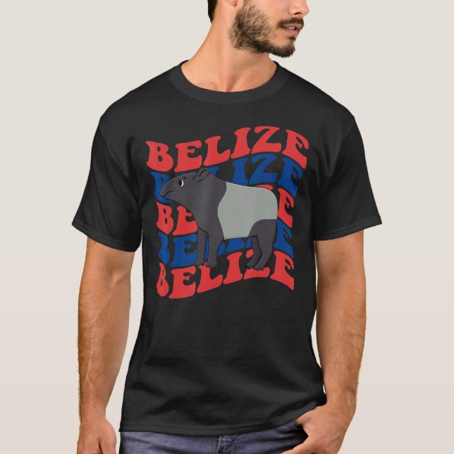Belize Independence Day 21 Sep Tapirus Bairdii T-Shirt (Vorderseite)