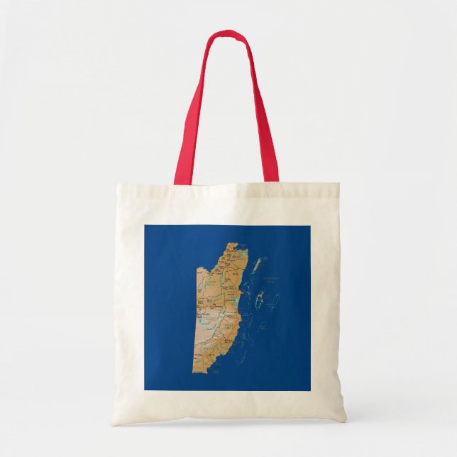 Belize-Karten-Tasche Tragetasche (Vorne)