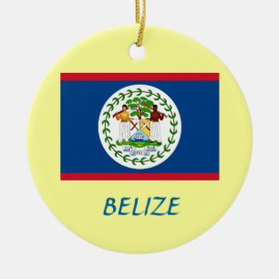 BELIZE* kundenspezifische Weihnachtsverzierung Keramik Ornament