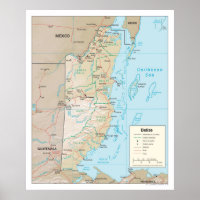 Belize Map (2003) Zentralamerika