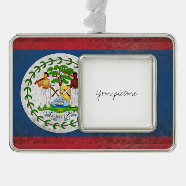 Belize Rahmen-Ornament Silber (Vorderseite)