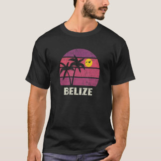 Belize Retro Surfer Beach Vintag Sunset Liebe T-Shirt