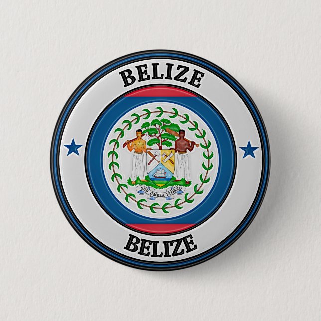 Belize  Round Emblem Button (Vorderseite)