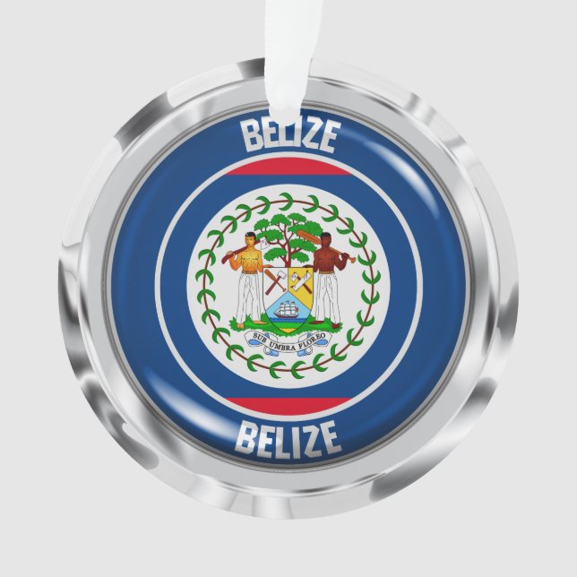 Belize Round Emblem Ornament (Vorderseite)