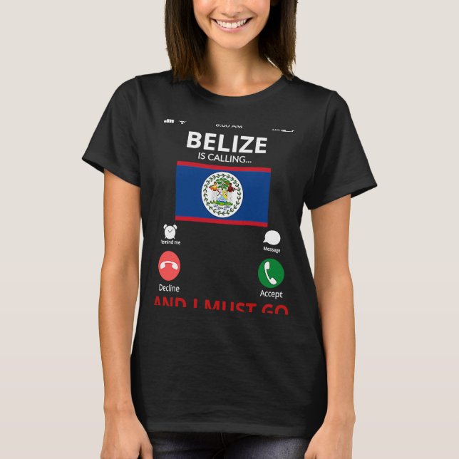 Belize ruft T-Shirt (Vorderseite)