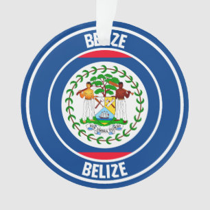 Belize RundEmblem Ornament