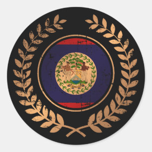 Belize Runder Aufkleber
