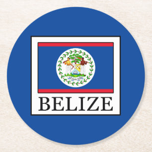 Belize Runder Pappuntersetzer