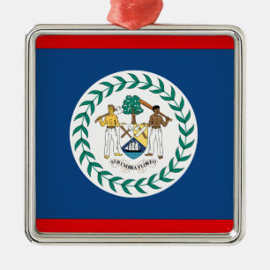 Belize Silbernes Ornament