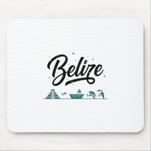 Belize Skyline Reise-Urlaubs-Outfits Mousepad