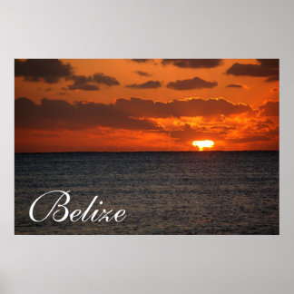 Belize Sunrise Poster2 Poster