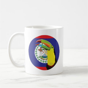 Belize Toucan Belizes Nationale Tierflagge Kaffeetasse