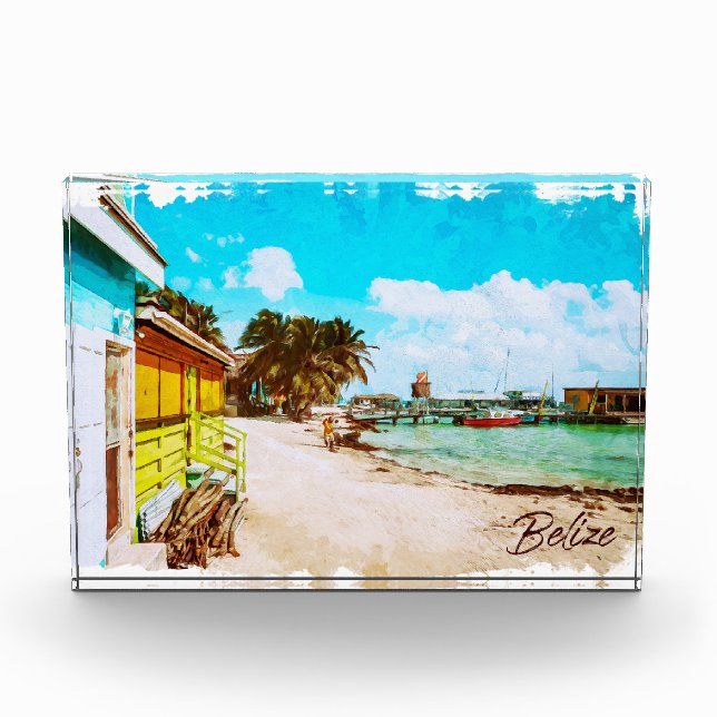 Belize Tropical Paradise Travel Fotoblock (Vorderseite)