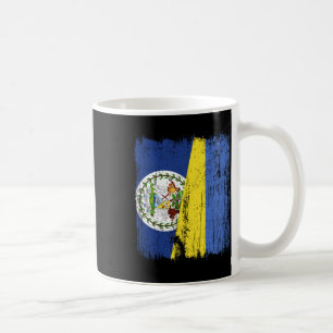 Belize Ukraine Halbflagge Belizisch Ukrainisches E Kaffeetasse