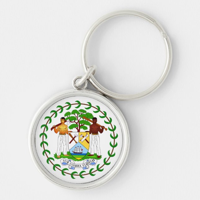 Belize-Wappen Schlüsselanhänger (Vorne)
