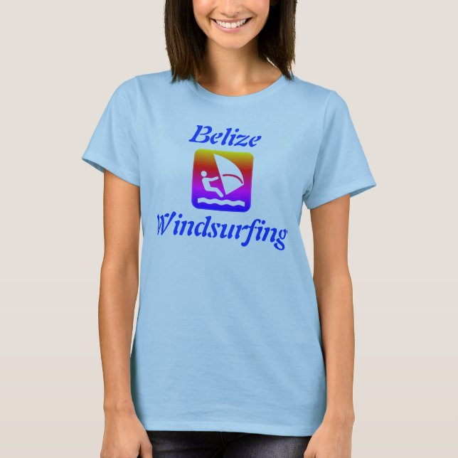 Belize Windsurfing (San Pedro, Caye Caulker) T-Shirt (Vorderseite)