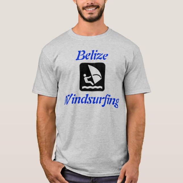 Belize Windsurfing (San Pedro, Caye Caulker) T-Shirt (Vorderseite)