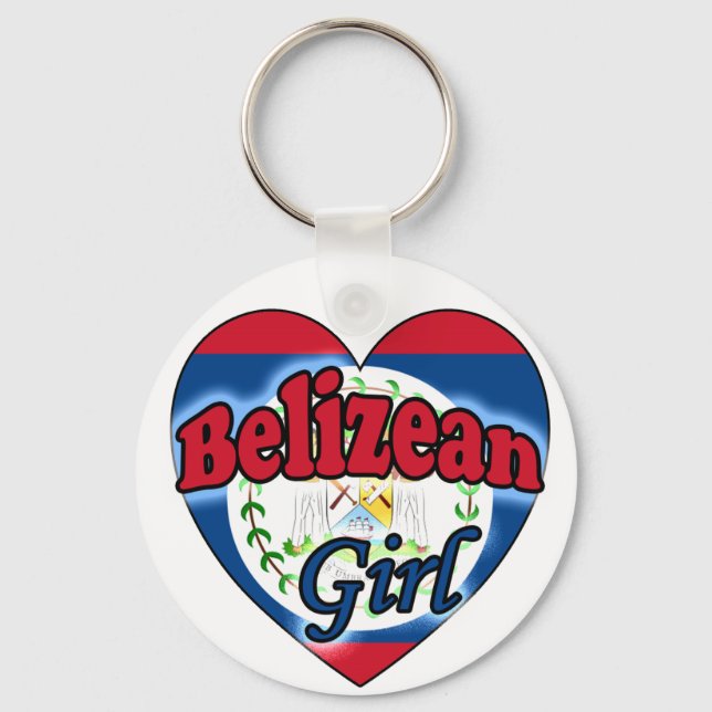 Belizean Girl Schlüsselanhänger (Vorderseite)