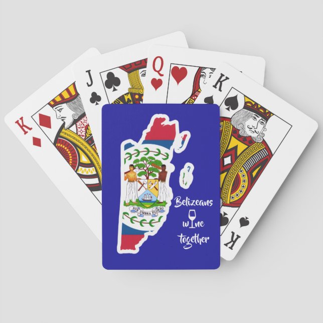 Belizeans Wine Together Spielkarten (Rückseite)