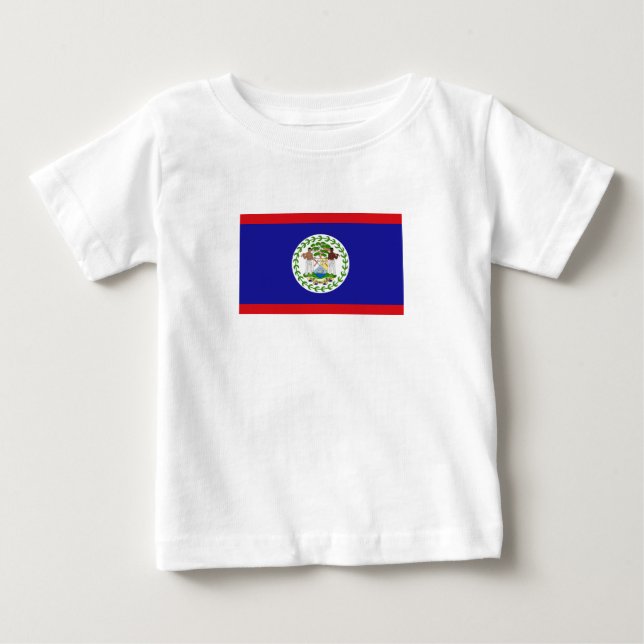 Belizische Flagge Baby T-shirt (Vorderseite)