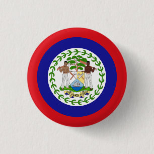 Belizische Flagge Button