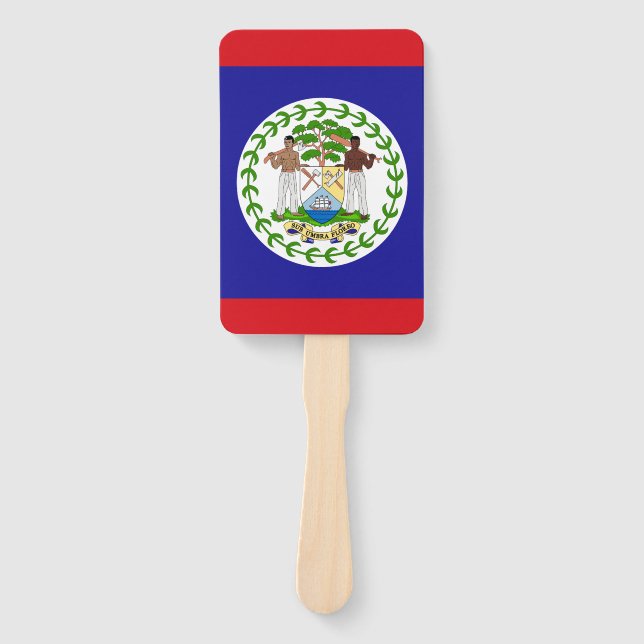 Belizische Flagge Fächer (Vorderseite)