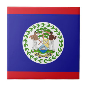 Belizische Flagge Fliese