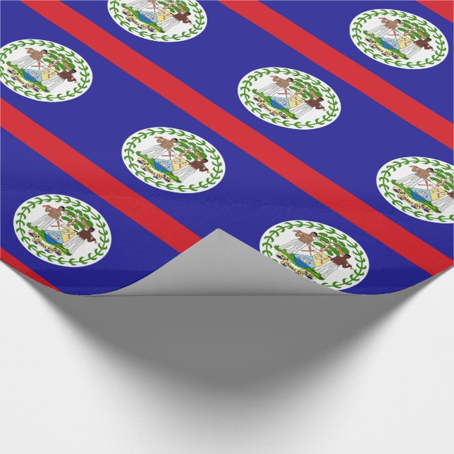 Belizische Flagge Geschenkpapier (Ecke)