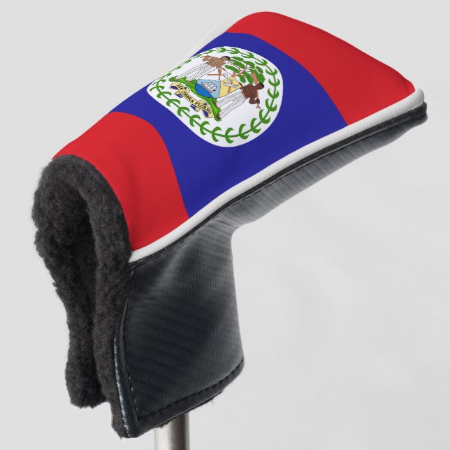 Belizische Flagge Golf Headcover (3/4 Vorderseite)