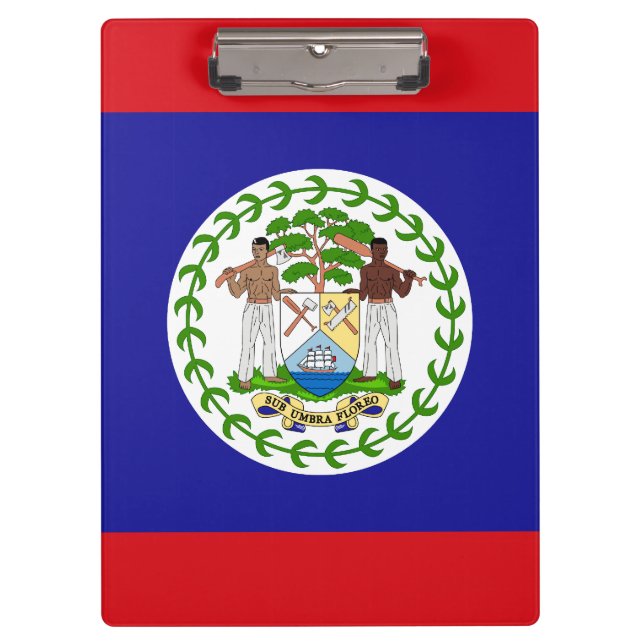 Belizische Flagge Klemmbrett (Vorderseite)
