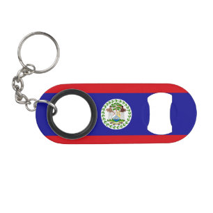 Belizische Flagge Mini Flaschenöffner