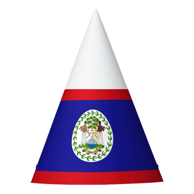 Belizische Flagge Partyhütchen (Vorderseite)