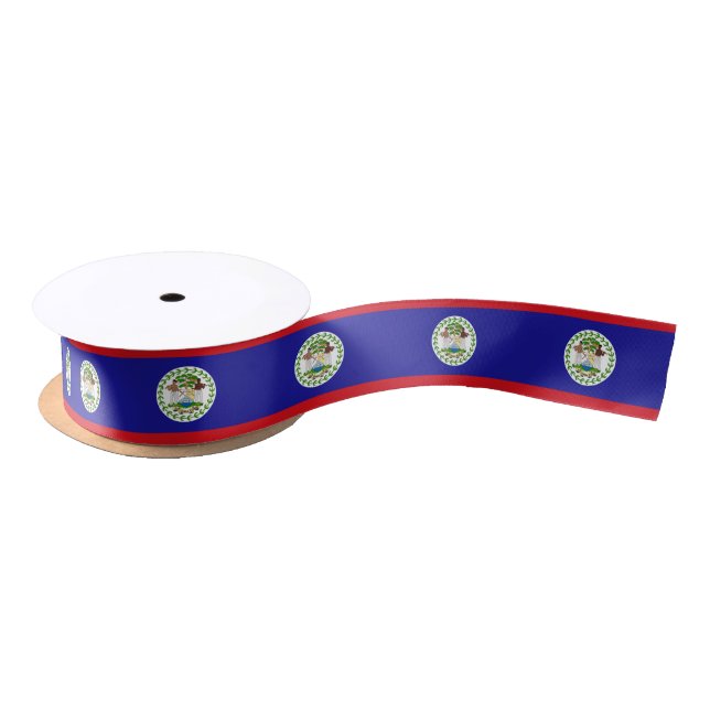 Belizische Flagge Satinband (Spule)