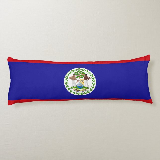 Belizische Flagge Seitenschläferkissen (Rückseite)
