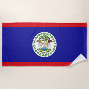 Belizische Flagge Strandtuch